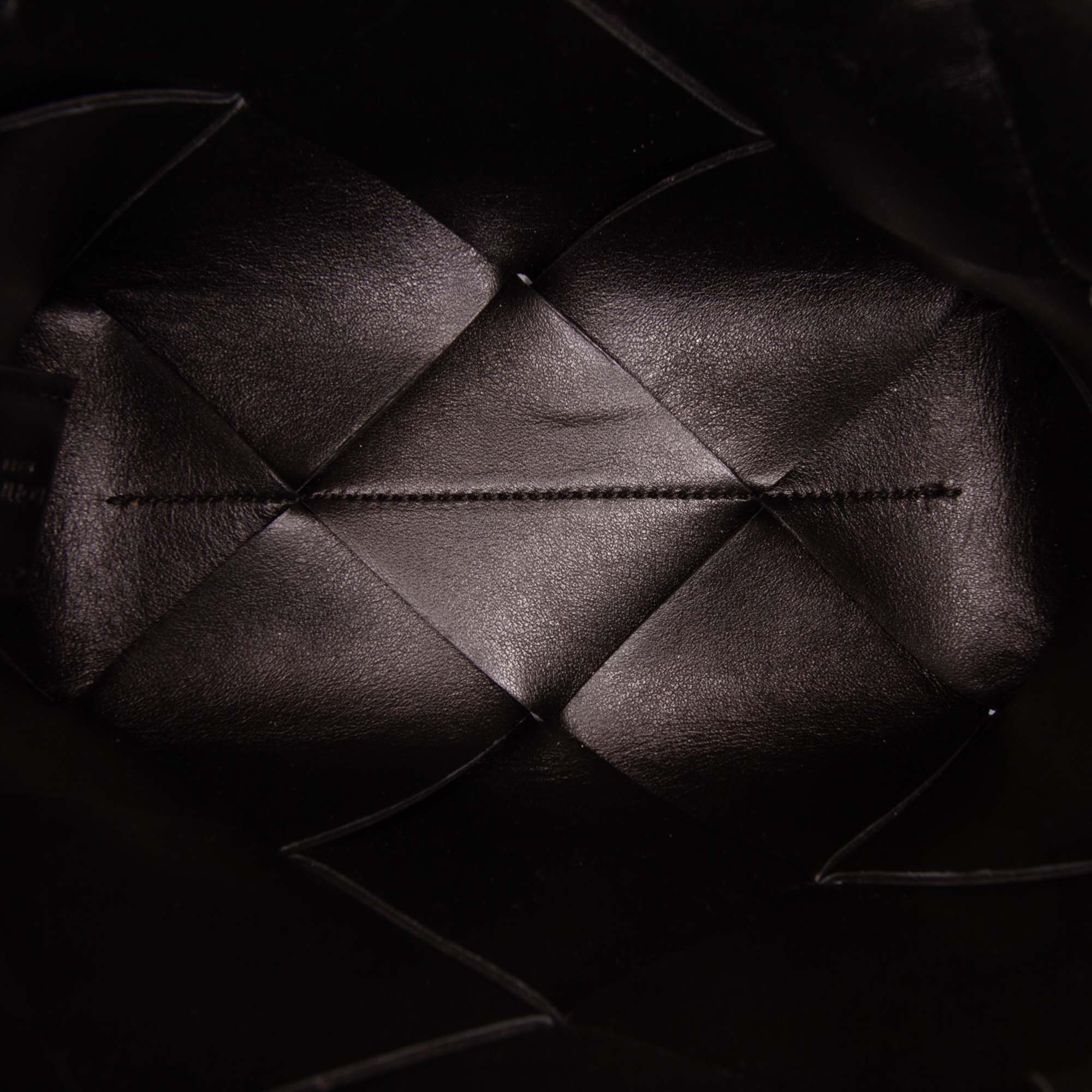 Mini Lambskin Intreccio Cassette Camera Bag Black - Lab Luxury Resale