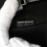 Small Canapa Canvas and leather Logo Satchel Black - Lab Luxury Resale