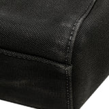 Small Canapa Canvas and leather Logo Satchel Black - Lab Luxury Resale