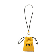 Nappa Logo Neck Phone Pouch Yellow - Lab Luxury Resale