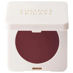 Summer Fridays blush butter balm in berry shade, a beauty product with a smooth, tinted formula for natural-looking color.