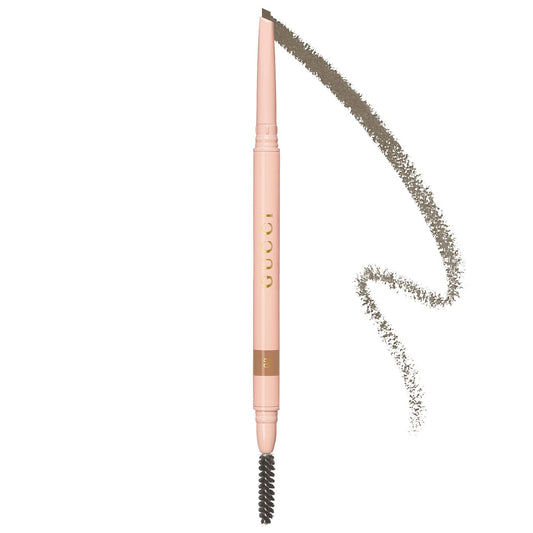Gucci waterproof retractable eyebrow pencil in blonde shade, new in box, perfect for natural, defined brows.