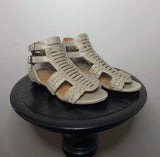 Givenchy taupe leather cage gladiator sandals size 35 with strappy design and open toe for stylish summer footwear.