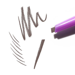 Kosas Brow Pop dual-action eyebrow pencil in shades, featuring a grey pop color on the packaging, new in box.