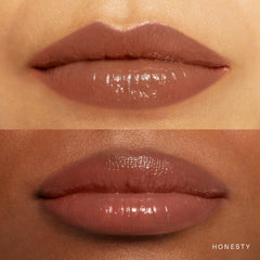 Rare Beauty by Selena Gomez Soft Pinch Tinted Lip Oil Stain in various shades, displayed on a beauty product image.