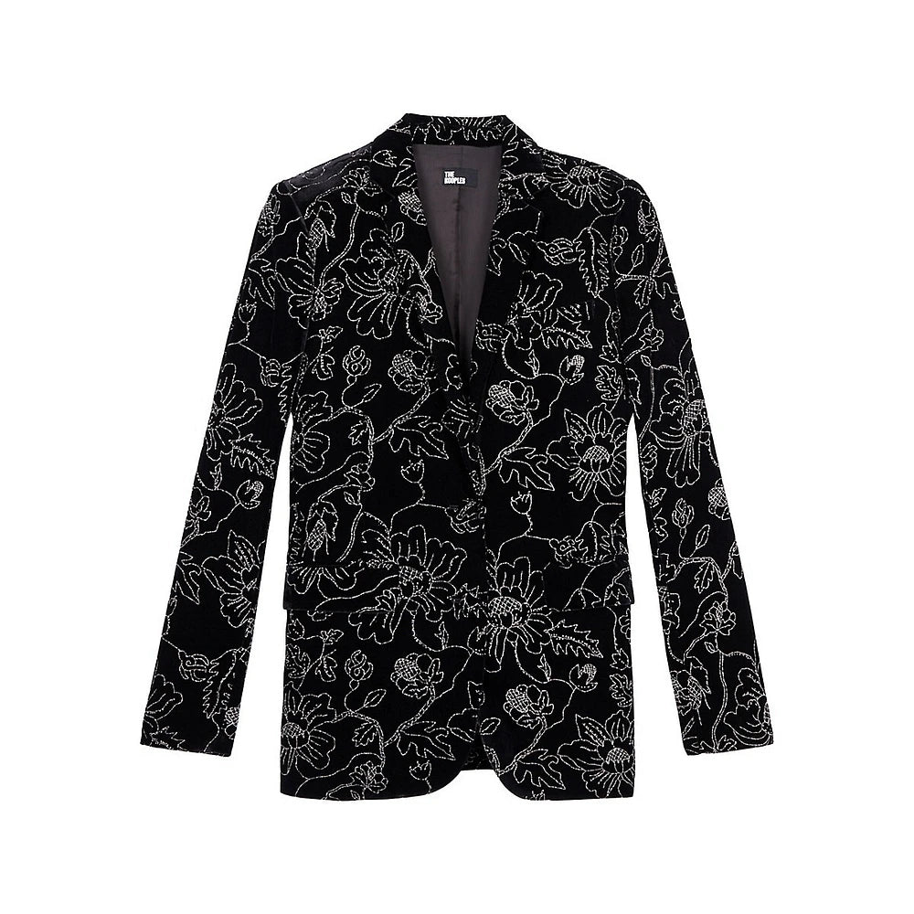 The Kooples Black velvet 2pc Suit NWT - LAB