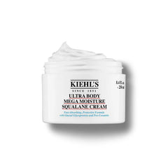 Kiehl's Ultra Body Mega Moisture Squalane Cream 250ml, creamy moisturizer for smooth, hydrated skin
