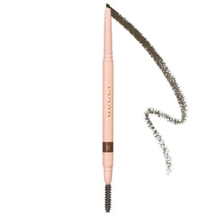 Gucci waterproof retractable eyebrow pencil in light brown shade for natural eyebrow enhancement. Brand-specific beauty product.