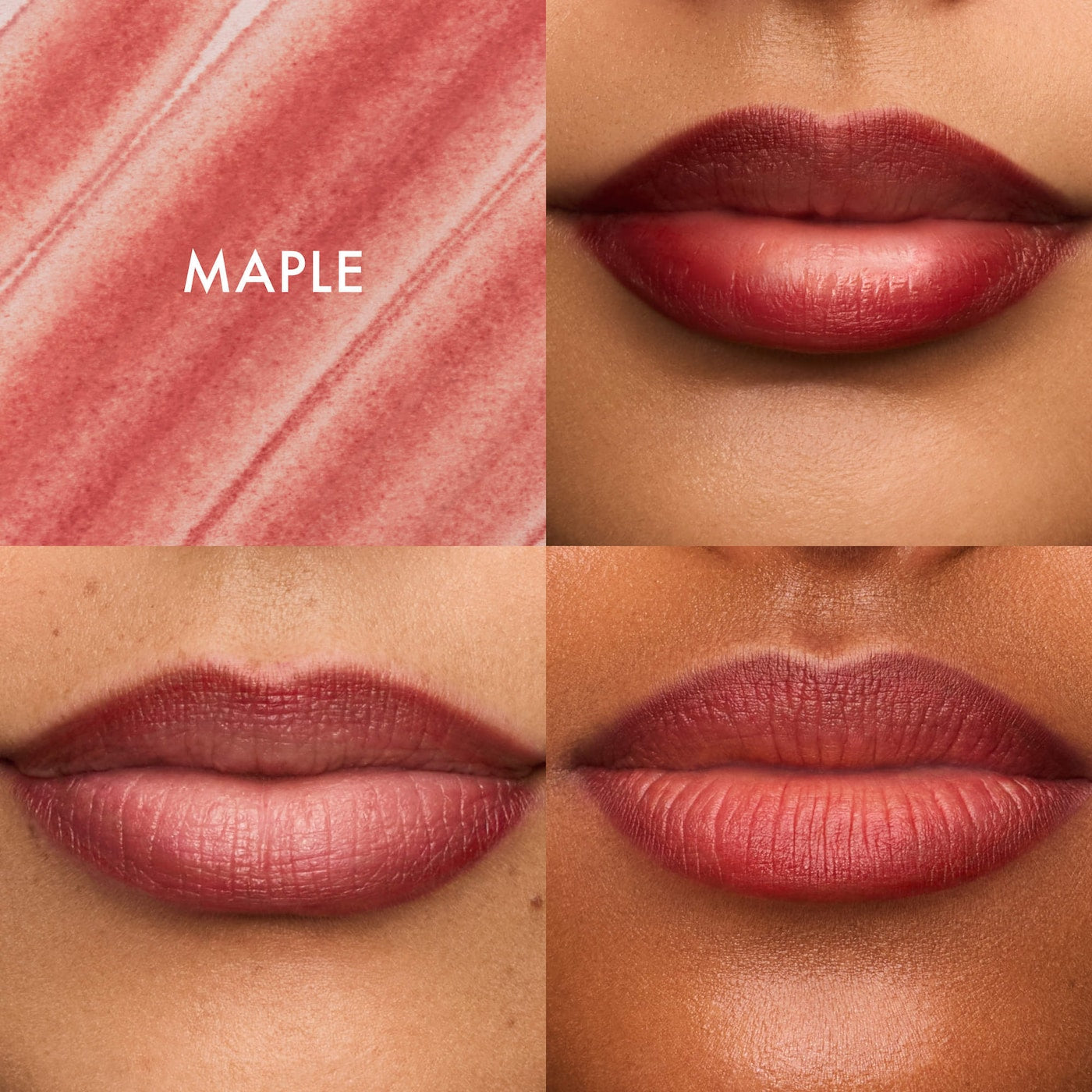 Summer Fridays Flushed Lip Stain in Maple, a long-lasting lip tint with natural-looking color and smooth applicator.