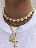 Nialaya Women's Baroque Pearl Choker NIB