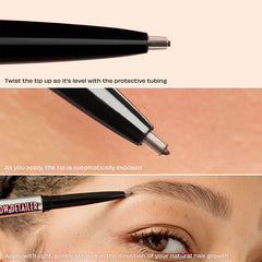 Benefit Precisely, My Brow Detailer waterproof eyebrow pencil in various shades, featuring a fine tip for precise eyebrow grooming.