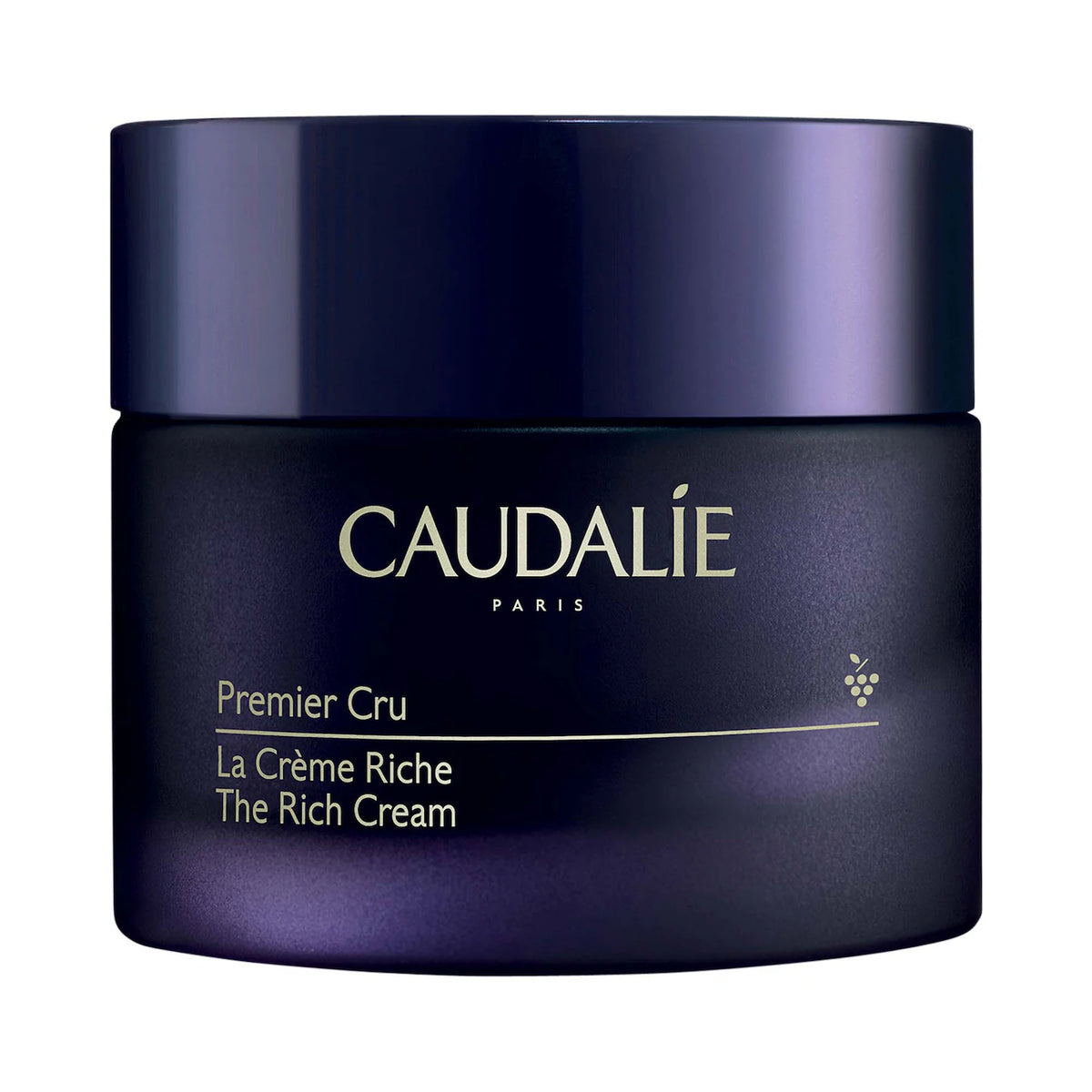 Caudalie Premier Cru The Rich Cream 50ml jar showing the luxurious skincare product with a sleek, elegant design.