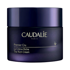 Caudalie Premier Cru The Rich Cream 50ml jar showing the luxurious skincare product with a sleek, elegant design.