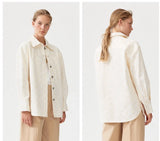 BAUM UND PFERDGARTEN Mahina Organic Cotton Eyelet Shirt Jacket Size 36/4 - LAB