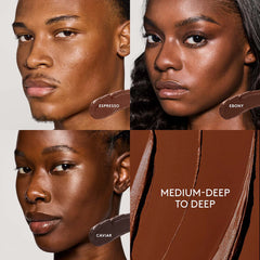 Fenty Beauty Match Stix Matte Contour Skinstick in Espresso, new in box, with black cap and sleek packaging visible.