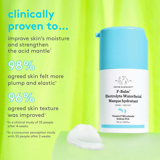 Drunk Elephant F-Balm™ Electrolyte Waterfacial Mask 50ml NIB