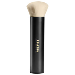 Merit Brush No. 1 Tapered Blending Brush beauty tool for seamless makeup blending, with soft bristles and ergonomic handle.