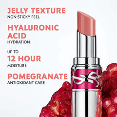 Yves Saint Laurent YSL Candy Glaze Lip Gloss Stick in various shades, showing a close-up of the glossy, colorful lip product.