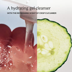 Fresh Soy Hydrating Gentle Face Cleanser in a 150ml bottle, with a clear, soft-textured gel and minimalist packaging.
