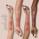 Ilia Multi-Stick in various shades, new in box, displayed with swatches showing creamy texture and vibrant color options.