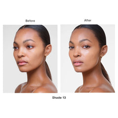Hourglass Veil Hydrating Skin Tint Foundation in Shade 13, close-up of the liquid foundation bottle with sleek packaging.