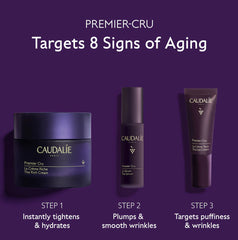 Caudalie Premier Cru The Rich Cream 50ml jar showing a luxurious skincare cream in a sleek container.