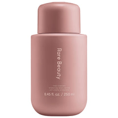 Rare Beauty Find Comfort Niacinamide Hydrating Body Lotion in 850ml bottle, featuring smooth, nourishing skincare for the body