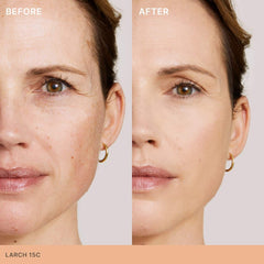 Ilia Skin Rewind blurring foundation and concealer complexion stick in various shades, new in box, close-up view of the product.