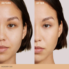 Ilia Skin Rewind Blurring Foundation and Concealer Complexion Stick in various shades, displayed with the product packaging.