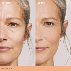 Ilia Skin Rewind blurring foundation and concealer complexion stick in various shades, shown in a close-up of the product image