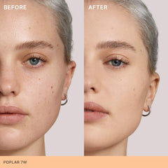 Ilia Skin Rewind Blurring Foundation and Concealer Complexion Stick in various shades, new in package, close-up of product.
