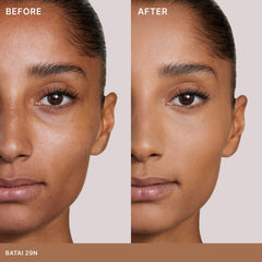 Ilia Skin Rewind Blurring Foundation and Concealer Complexion Stick in various shades, new in box, close-up of product packaging.