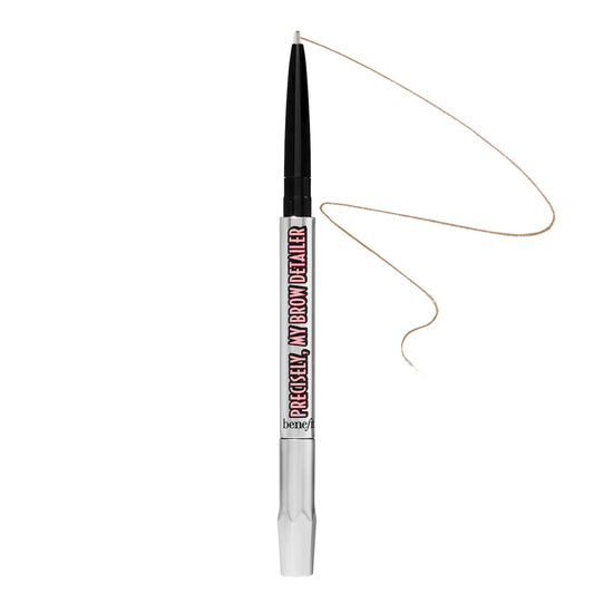 Benefit Precisely My Brow eyebrow pencil in various shades, featuring a microfine waterproof tip for detailed brow enhancement.