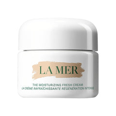 La Mer The Moisturizing Fresh Cream in 30ml jar, showing its luxurious, smooth texture and elegant packaging.