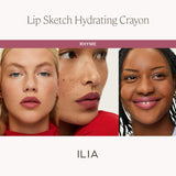 ILIA Lip Sketch Hydrating Lipstick + Lip Liner Crayon (Many Shades) - LAB
