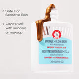 First Aid Beauty  Bronze + Glow Drops with Niacinamide 30ml NIB - LAB