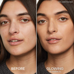 Saie Slip Tint Radiant All-Over Concealer in multiple shades, new in box, showing the sleek packaging and shade variety.