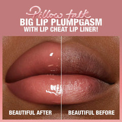 Charlotte Tilbury Big Lip Plumpgasm plumping lip gloss in new condition, featuring a shiny, smooth applicator and glossy finish.