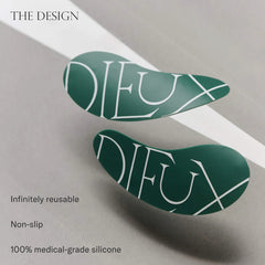 Dieux  Forever Eye Mask Reusable 100% Silicone Patches NIB