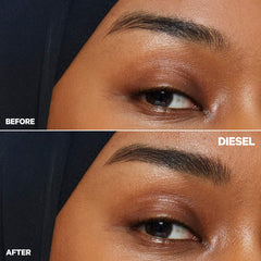 Milk Makeup Kush High Roll eyebrow gel in various shades, featuring a tube with a brush applicator and product visible in the image.