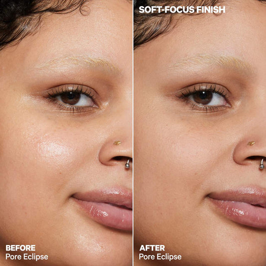 Milk Makeup Pore Eclipse Mattifying Primer Stick, non-comedogenic and blurring, with a sleek portable design.