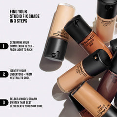 MAC Cosmetics Studio Fix Fluid Broad Spectrum SPF 15 -NW43 - deep with warm peachy undertones NWOB
