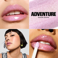 Milk Makeup Odyssey Hydrating Lip Oil Gloss in various shades, non-sticky formula, glossy finish, new in box.