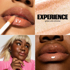 Milk Makeup Odyssey Hydrating Lip Oil Gloss in various shades, non-sticky formula, displayed in a sleek tube with a clear gloss finish.
