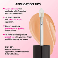 Too Faced Born This Way Super Coverage Concealer in various shades, new in box, with a sleek tube and applicator tip.