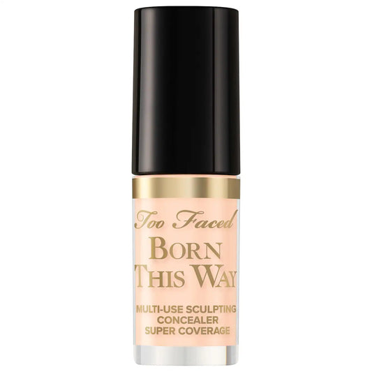 Too Faced Born This Way Super Coverage Concealer in multiple shades, new in box, showcasing creamy texture and variety of color options.