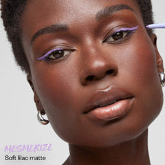 Kosas Soulgazer waterproof gel eyeliner in various shades, displayed in open packaging showcasing smooth gel texture and vibrant color