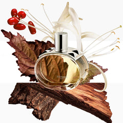 Hermès Barénia Eau de Parfum 100ml bottle, elegant glass design, showcasing the luxury fragrance with a sleek, sophisticated appearance.