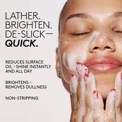 Fenty Beauty Cherry Dub Pore Purify’r Gel Cleanser in 190ml bottle, with clear gel texture and cherry scent, for deep pore cleansing.
