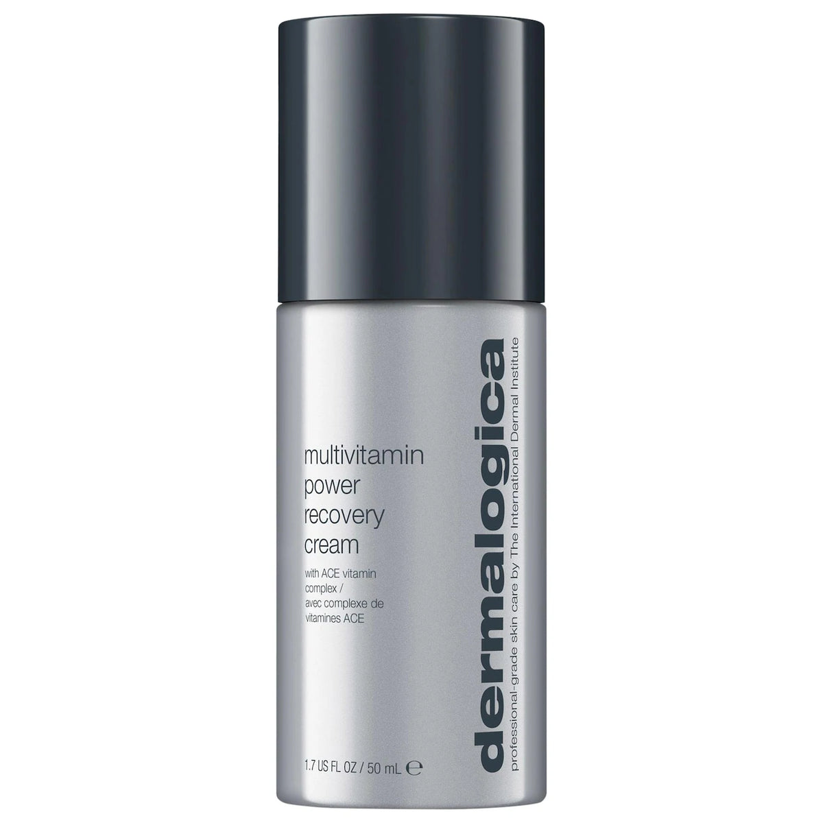 Dermalogica Multivitamin Power Recovery Cream 50ml jar, showing the skincare product with a sleek, professional packaging design.